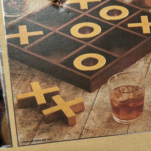 Studio Mercantile Premium Solid Wood Tic Tac Toe Board Game - Picture 3 of 6